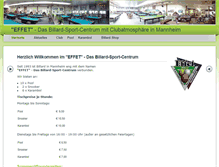 Tablet Screenshot of billard-mannheim.de